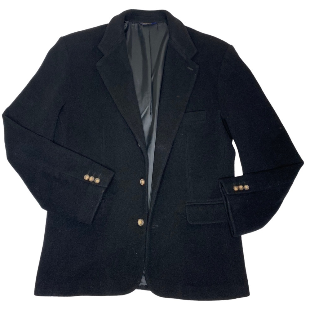 Vintage Gap Wool Blend ‘Best Basic Blazer’ Black Sport Coat Sz Med